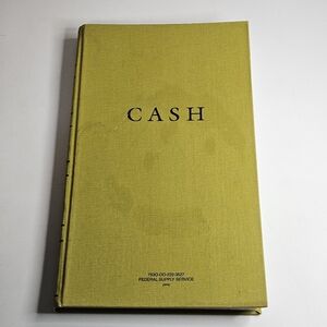 Vintage Unused "CASH" Ledger Federal Supply Service